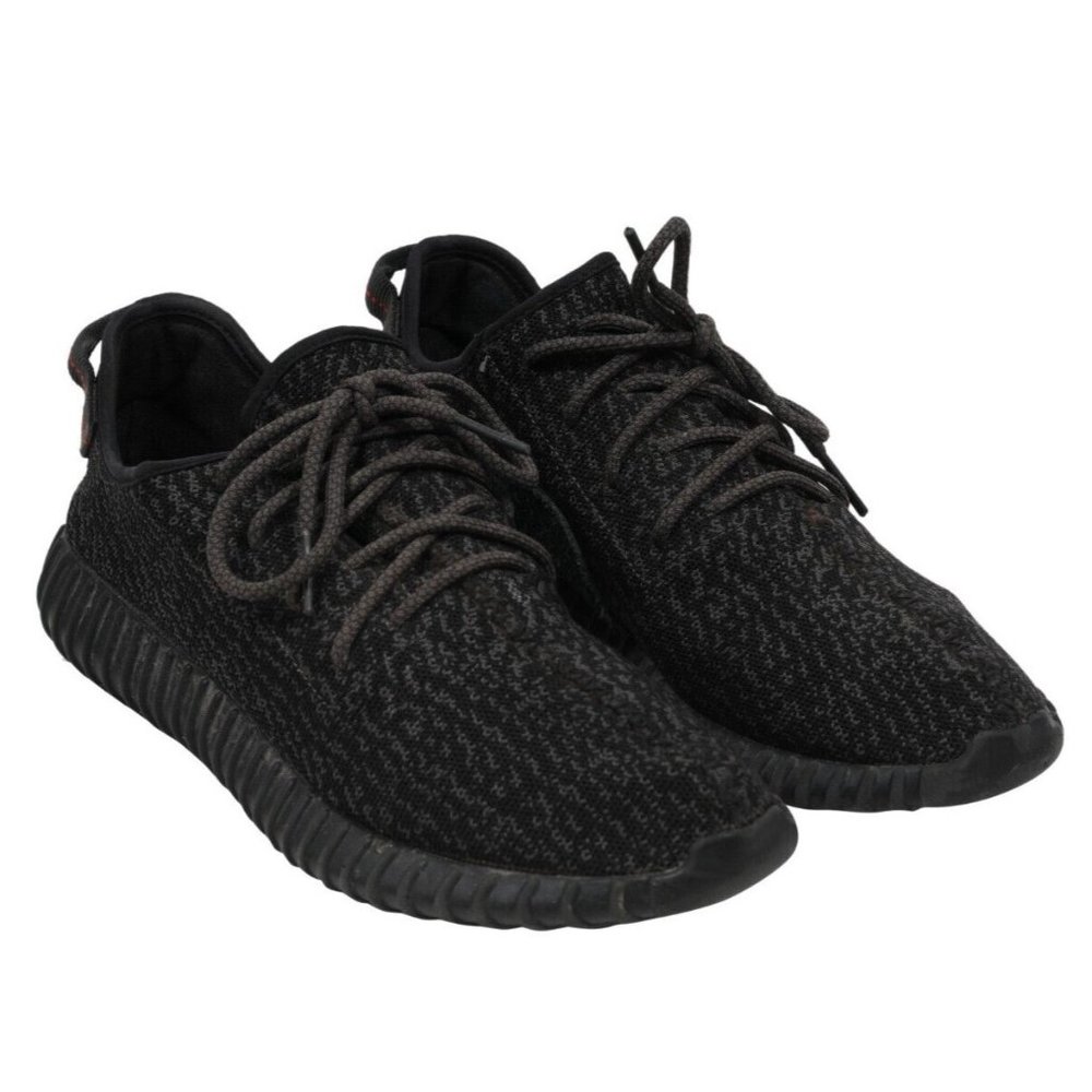 Adidas Mens Yeezy Boost 350 V1 Pirate Black Size 12 Low Top Triple Black AQ2659
